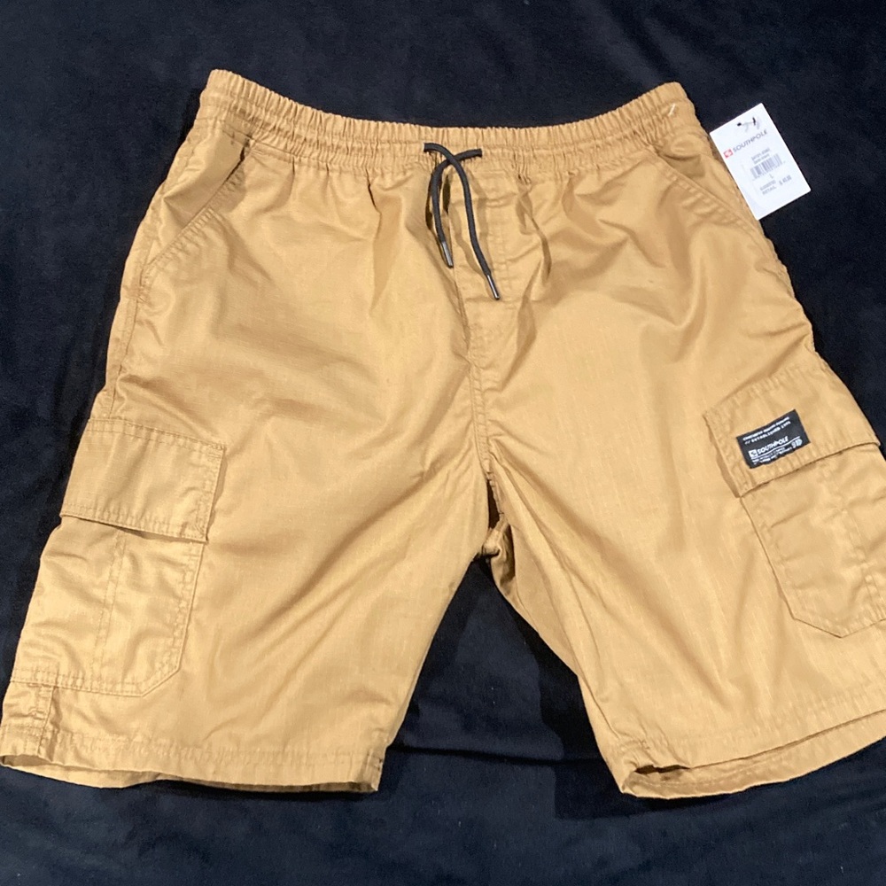 South Pole Men's Khaki Cargo Shorts brand new
